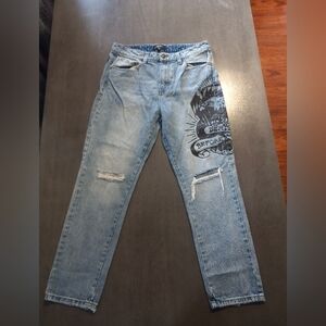 Ed Hardy Denim Jeans Mens Size 32x29